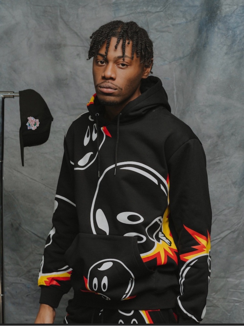 The Hundreds Adam Bomb Allover Hoodie. Size L. Excellent condition.